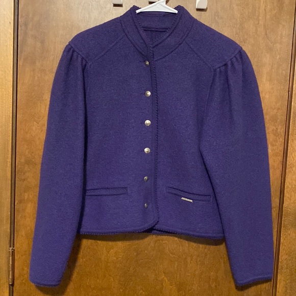 Geiger Jackets & Blazers - GEIGER Vintage Tyrol jacket. 100% deep plum boiled wool! BEAUTIFUL!!!